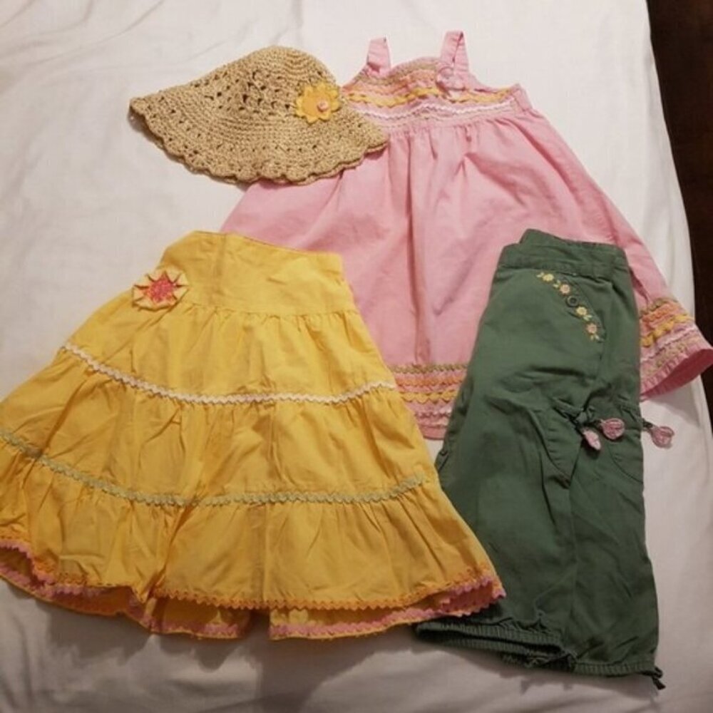 Gymboree sunflower lines 4 pieces